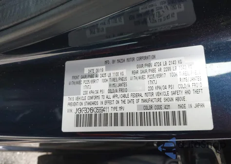 2019 Mazda Cx-5 Touring z USA, uszkodzony, nr VIN JM3KFBCM6K0689411